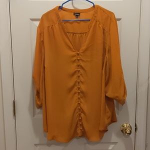 Torrid mustard button up